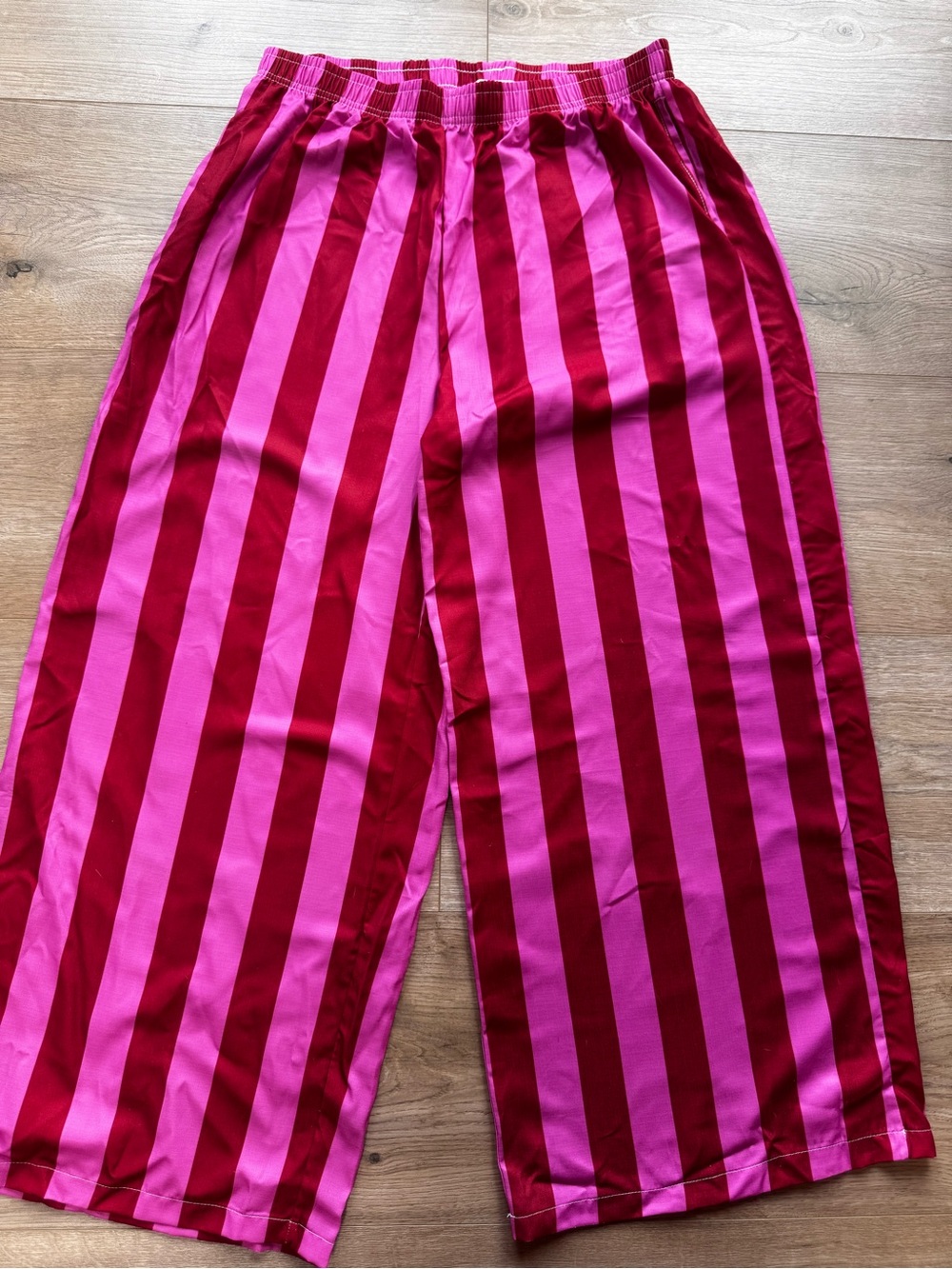Nice To Meet You Striped pants  in Pink & red 2XL Like New